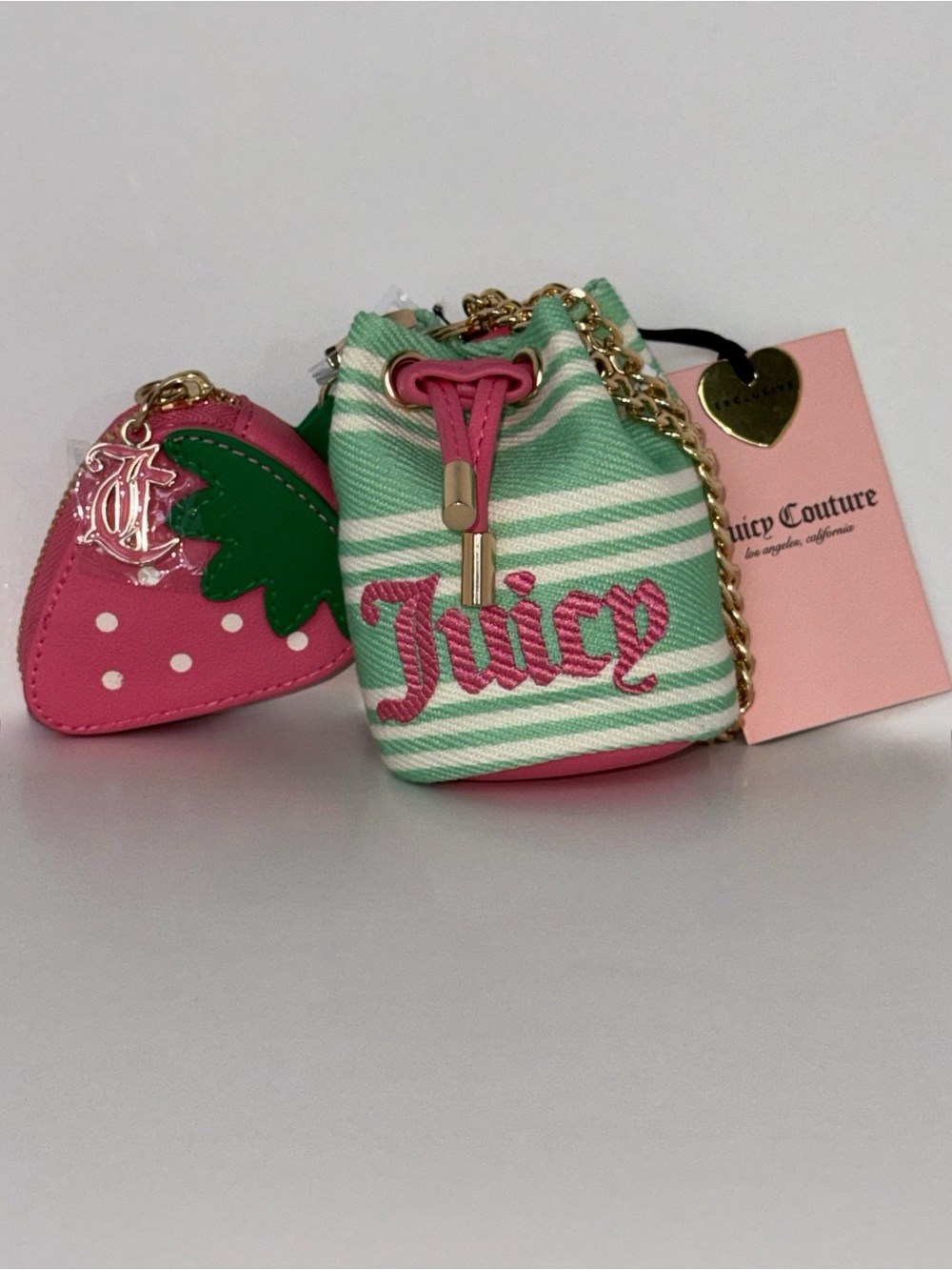 JUICY PARADISE DRAW STRING AND LEMON RETRO MICRO BAG